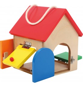 Montessori Wooden Lock Box & Latches Toy - Product in use view 14