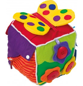 Wooden Motor Skills Activity Cube - Montessori Educational Toy
