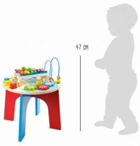 Deluxe Wooden Baby & Toddler Sensory Activity Table - Sensory learning and motor skills details
