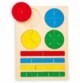 Montessori Wooden Fraction Calculator Learning Board