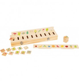Wooden Image Sorting & Classification Box - Overview of Montessori learning set