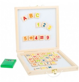 Magnetic Wooden Letters & Numbers Activity Box - Montessori Educational Toy
