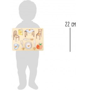 Toddler Wooden Inset Peg Puzzle - Learning Themes - Product in use view 19
