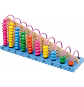 Wooden Horizontal Abacus - Addition & Subtraction - Sensory learning and motor skills details