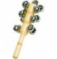 Wooden Bell Stick Rattle - Medium (18cm)