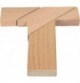 Wooden Classic T-Puzzle Brain Teaser in Travel Pouch