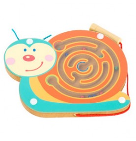 Magnetic Wooden Bead Maze - Precision Stylus Wand Toy - Product in use view 7