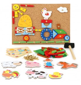 Hammer & Tack Tap-Tap Art Cork Board Playset - Product in use view 12