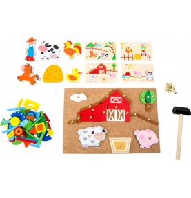 Hammer & Tack Tap-Tap Art Cork Board Playset - Product in use view 13