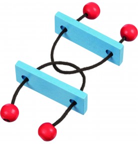 Pocket Wooden Brain Teaser Puzzle - Sensory learning and motor skills details