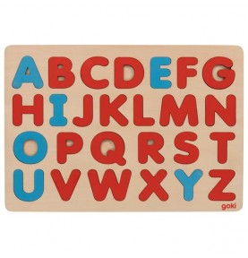 Wooden Alphabet Puzzle - Vowels & Consonants - Montessori Educational Toy