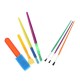 Children's Paintbrush & Sponge Art Set - 10 Pieces
