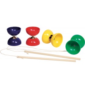 Classic Children's Diabolo Set with Handsticks - Montessori Wooden Educational Toy