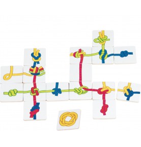 Nautical Knot Tying & Cord Strategy Game - Montessori Wooden Educational Toy