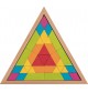 Wooden Triangular Mosaic Puzzle - 37 Pieces