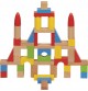 Solid Wood Building Blocks Set - 50 Pieces with Cotton Bag