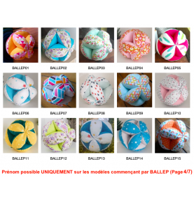 Montessori Fabric Clutch Ball - Baby Sensory Gripping Ball - Close-up details of natural materials