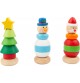 Festive Wooden Animal Stacking Ring Toy