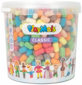 PlayMais Natural Modelling Kit - 1000 Pieces - Montessori Wooden Educational Toy