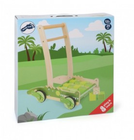 Wooden Crocodile Push Walker with Snapping Jaws - Product in use view 12