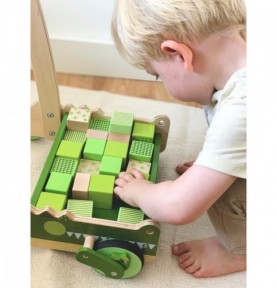Wooden Crocodile Push Walker with Snapping Jaws - Product in use view 11
