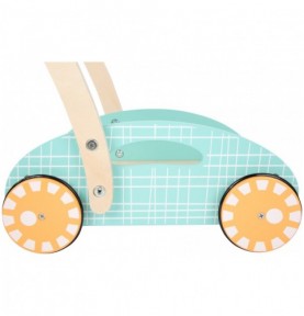 Pastel Wooden Baby Push Walker with 34 Blocks - Product in use view 8