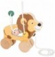 Pull-Along Wooden Lion with Wire Bead Maze
