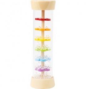 Rainbow Cascade Rainmaker Rainstick Toy - Overview of Montessori learning set