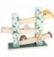 Safari Wooden Rolling Wheel Cascade Ramp Racer