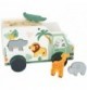 Wooden Safari Animal Truck Shape Sorter