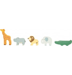 Wooden Safari Animal Truck Shape Sorter - Overview of Montessori learning set
