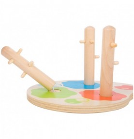 Logisteck 8-Column Wooden Colour Stacking Peg Base - View 3