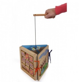 4-in-1 Wooden Motor Skills Activity Centre - Overview of Montessori learning set