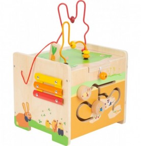 Rabbit Wooden Activity Cube & Stool - Product in use view 6