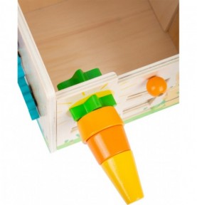 Rabbit Wooden Activity Cube & Stool - Product in use view 7