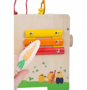 Rabbit Wooden Activity Cube & Stool - Product in use view 10