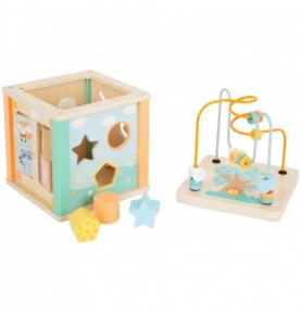 Pastel Wooden Activity Cube - Product in use view 7