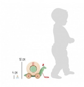 Pull-Along Snail Toy - Product in use view 6