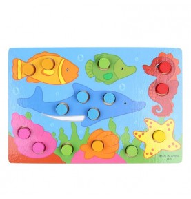 Montessori Colour Matching Cylinder Puzzle - Overview of educational learning set