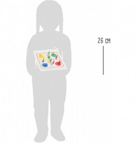 Compact Wooden Travel Ludo Game - Sensory learning and motor skills details