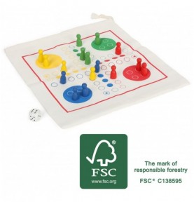 Compact Wooden Travel Ludo Game - Overview of Montessori learning set