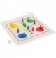 Compact Wooden Travel Ludo Game