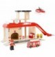 Wooden Fire Station Playset - Small World City