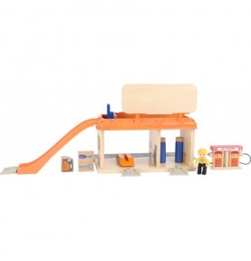 Wooden Service Station & Garage - Small World City - Overview - Montessori Toy
