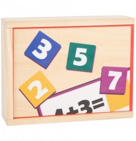 Maths Quiz Wooden Addition & Subtraction Learning Box - Close-up on Quality & Finish