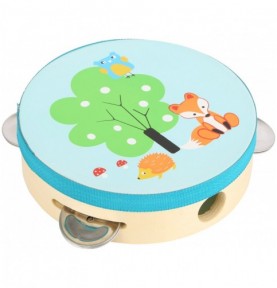 Wooden Rolling Wheel Sensory Rattle - Rainbow - Montessori Wooden Educational Toy