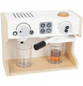Wooden Espresso Coffee Maker Kitchen Playset - Montessori Wooden Educational Toy