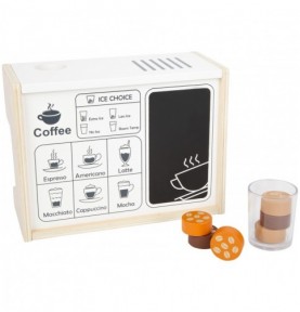 Wooden Espresso Coffee Maker Kitchen Playset - Overview - Montessori Toy