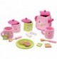 Pink Wooden Afternoon Tea Party Playset & Teapot