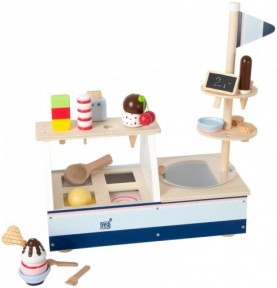 Wooden Bread & Bakery Basket Sliceable Set - Montessori Wooden Educational Toy